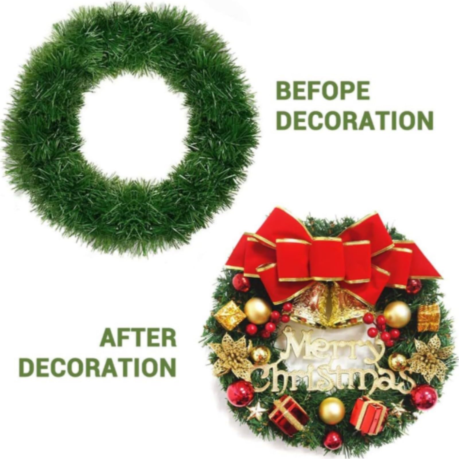 Decoraciones De Interior Exterior Guirnalda De Oropel De 50 Pies For Decoración De Fiestas Navideñas, Cumpleaños Y Bodas Fiestas(4pcs)