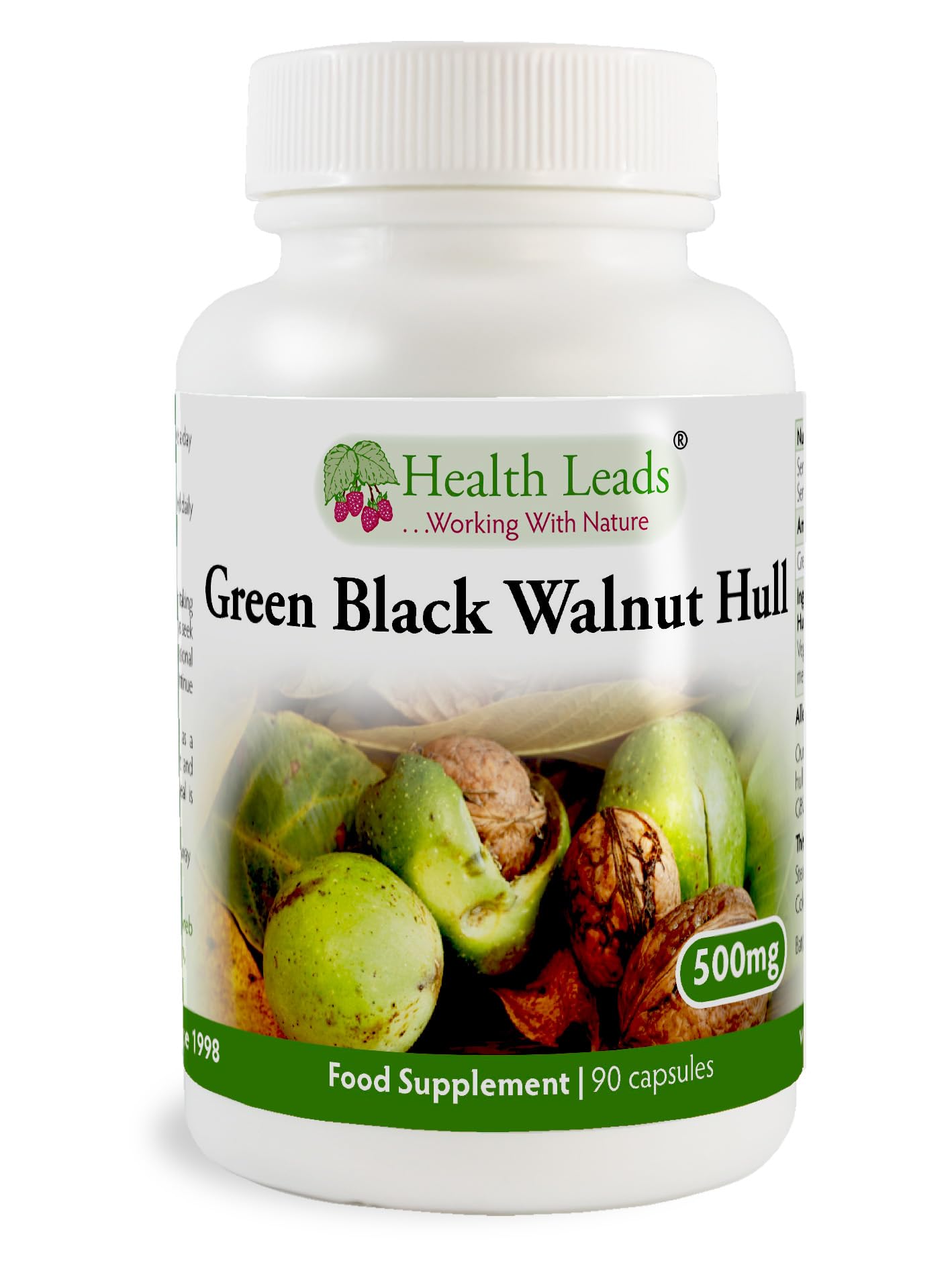 Green Black Walnut Hull 500mg x 90 Capsules