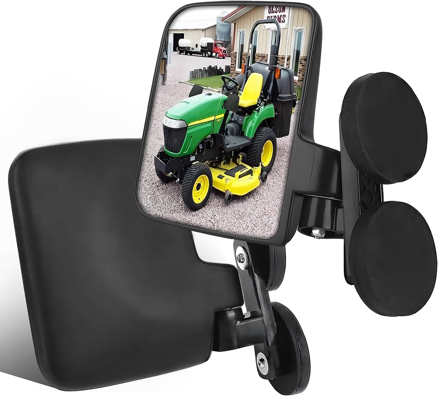 Rearview Mirrors Compatible With Mahindra, Kubota, John Deere, And Lawn Mover Side Mirrors With Strong Magnets, Tractor Accessories Come Pre-Assembled.