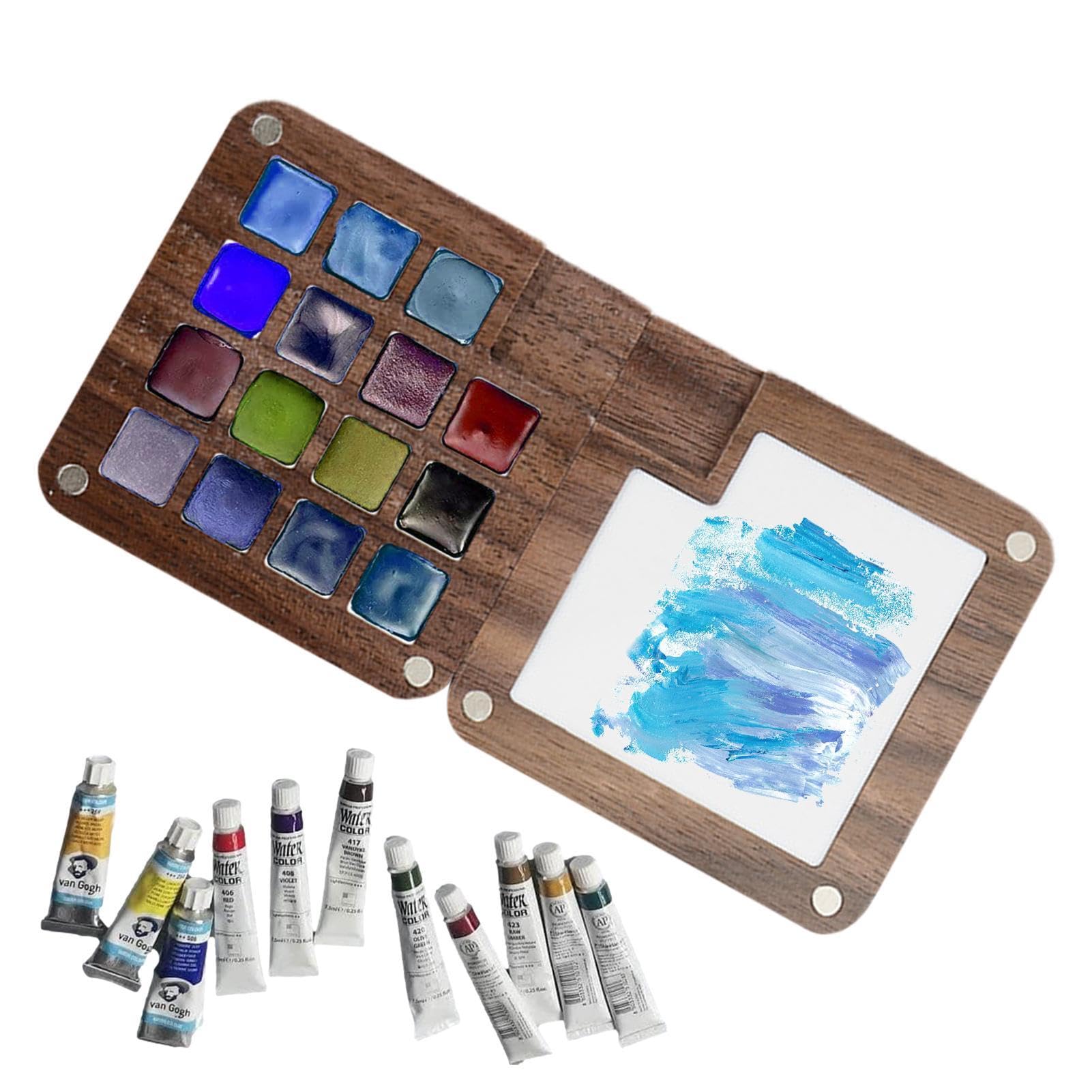 Boîte à aquarelle vide, Palette de peinture de voyage, croquis
