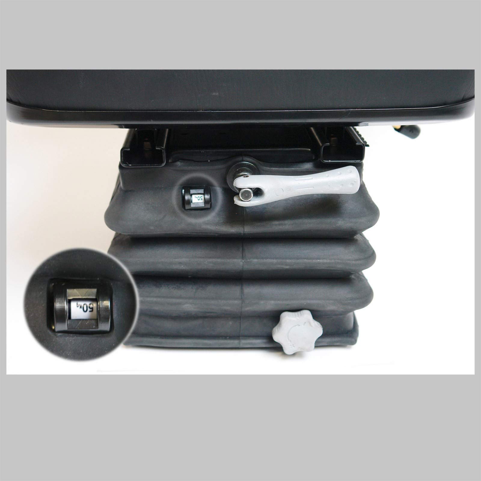 DEMA Universal Traktorsitz Starplus TV1, luftgefederter Komfort Schleppersitz für Traktor, Stapler und Schlepper, universell passend, gepolstert