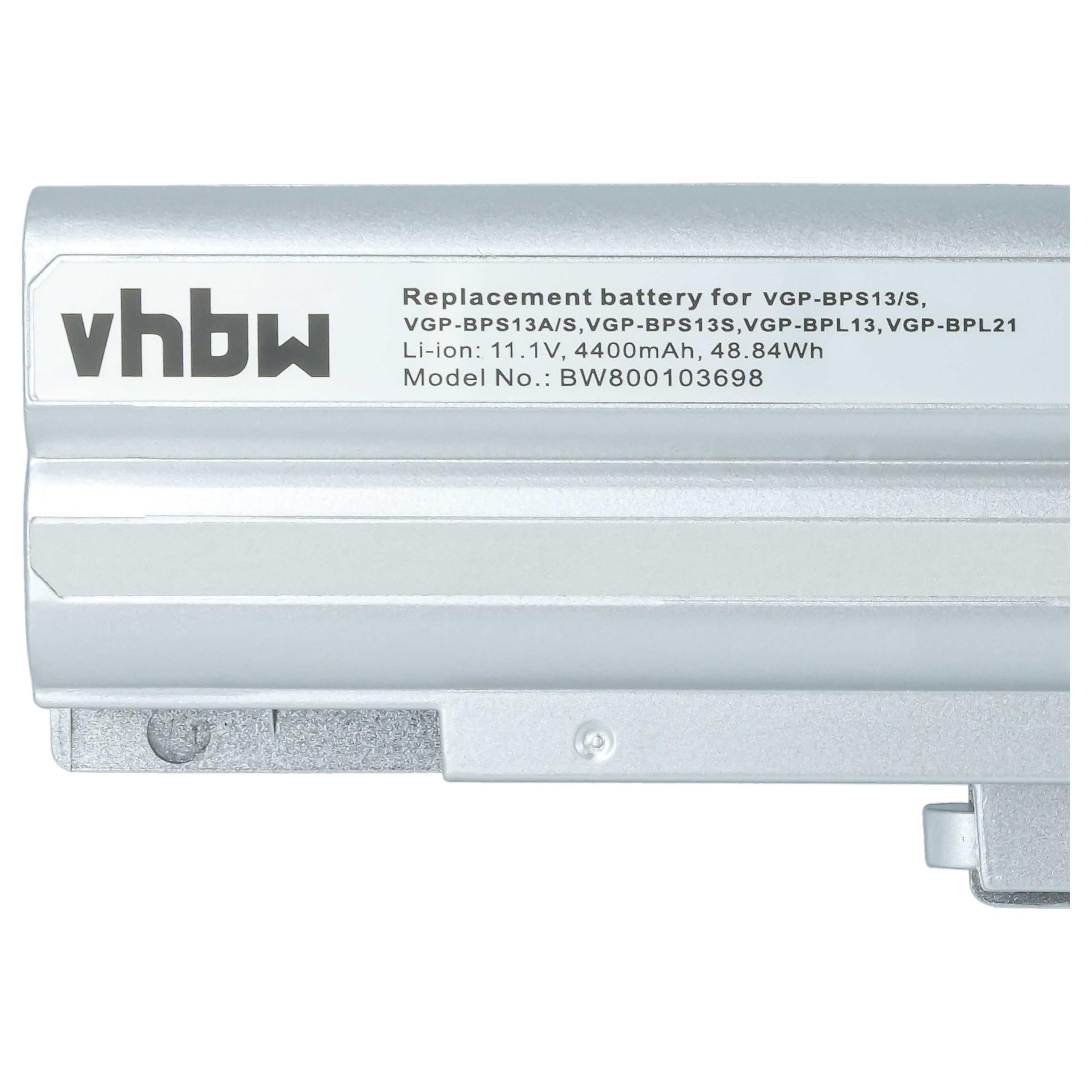 vhbw Bateria kompatybilna z Sony Vaio VPC-F11AFJ, VPCF119FJ, VPC-F11AGJ Notebook (4400 mAh, 11,1 V, Li-Ion) - Chip informacyjny