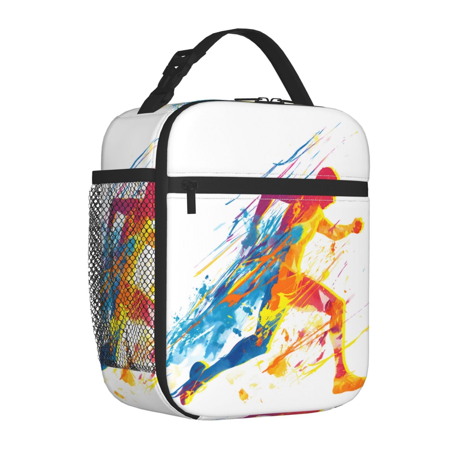 SIUKUS Insulated Lunch Box for Kids Boys Girls, Reusable Lunch Bag for School, Office, Work, Picnic, Travel, Sport Runner Lunch Box