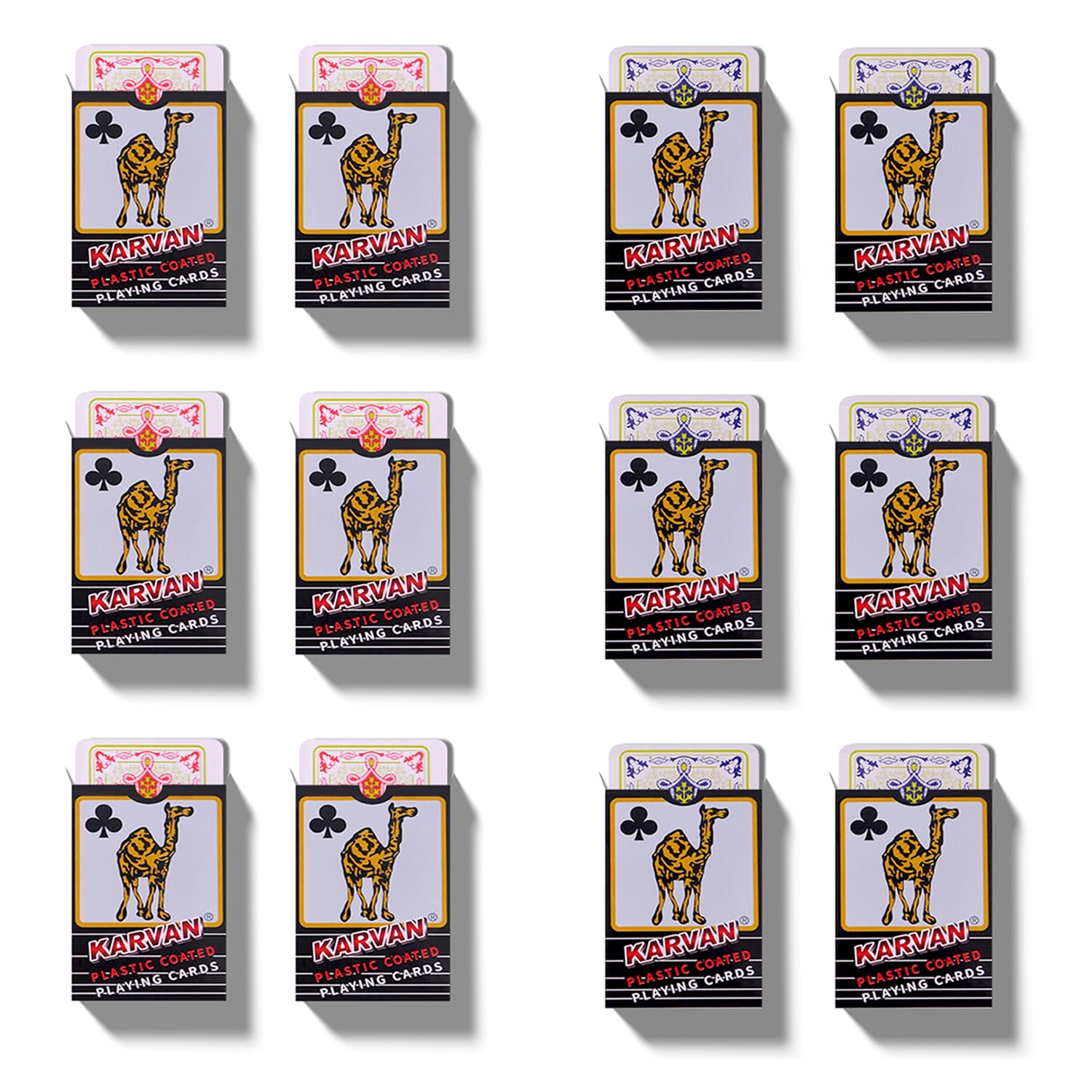 KARVAN Premium Paper Playing Cards, Bridge Size, Regular Index, Red & Blue, Pack of 12 for Adult (B0DBM2PPHL) Amazon Price History, Amazon Price Tracker