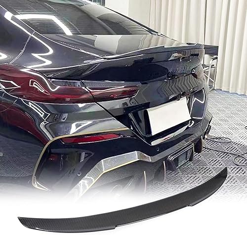 MCARCAR KIT Alerón de maletero de fibra de carbono real para BMW Serie 8 G16 de 4 puertas 840i y 840 xDrive Gran Coupe Sedan 2018-2021, tapa trasera