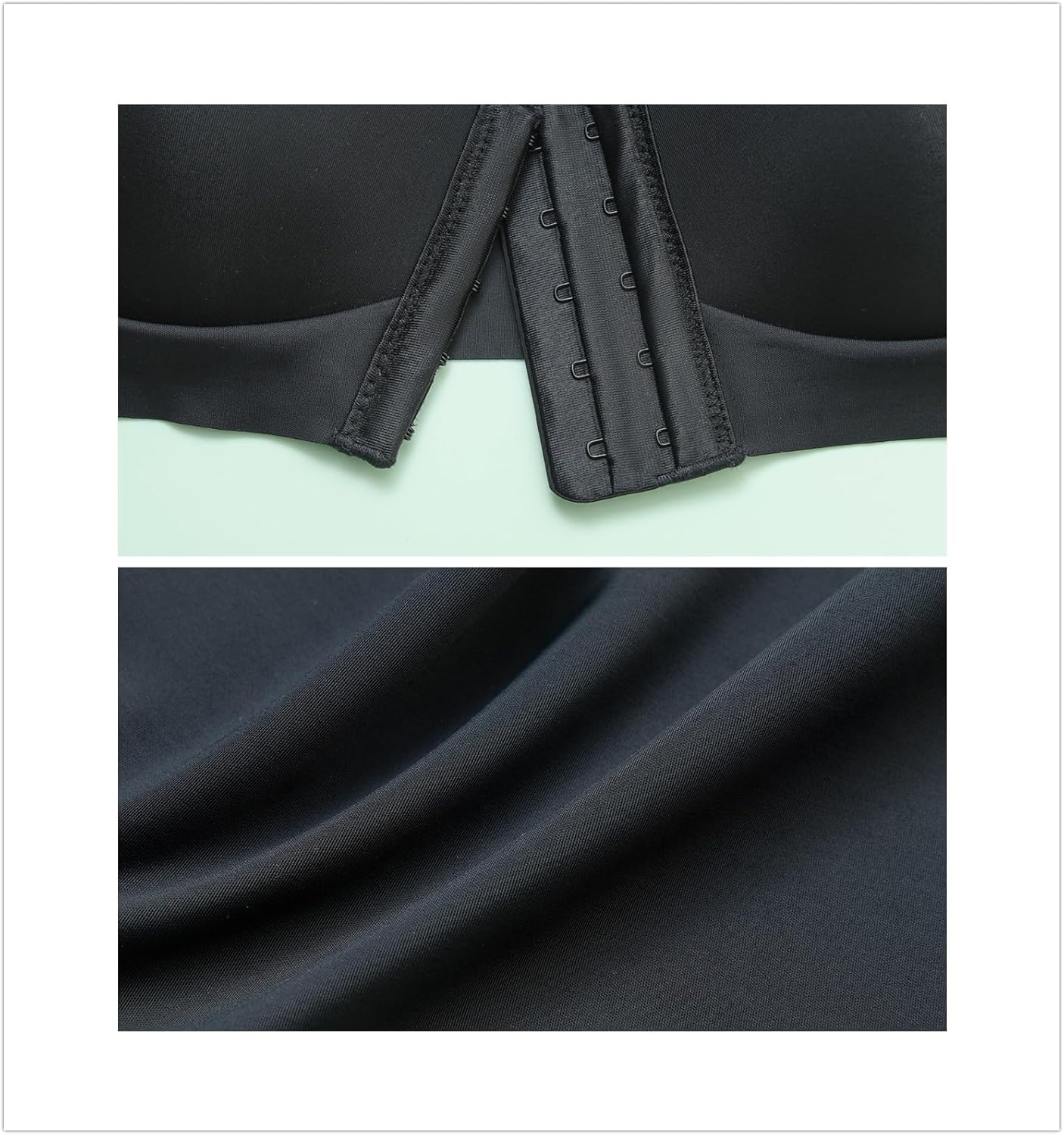 CAHL&FAUO Front Closure Bra for Women Push Up Seamless Smooth Back Wirefree T-Shirts Bra - Image 6