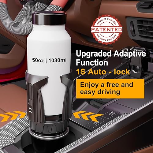 Miniatura 4 de Expansor de portavasos, expansor automático de portavasos para automóvil para botellas de agua grandes, compatible con vasos y tazas Yeti, Stanley,