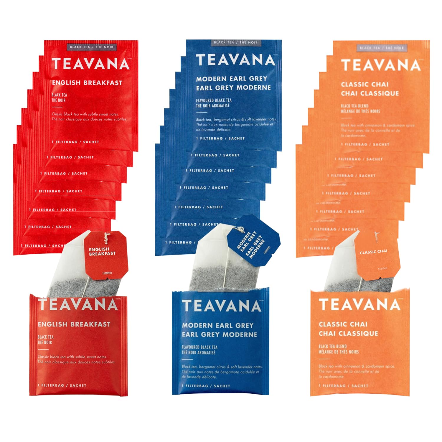 Teavana Black Tea Sampler English Breakfast Earl Grey and