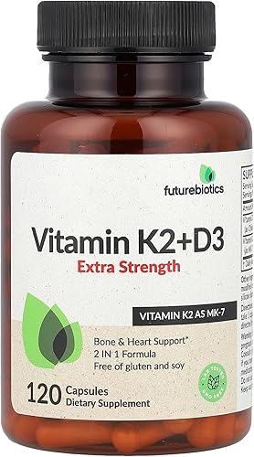 Futurebiotics Vitamina K2 + D3, 120 Cápsulas