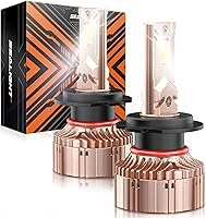 Vista 1 de SEALIGHT Bombillas LED H7 40000LM 6000K blanco frío, 5 minutos Plug-N-Play X6S Light, paquete de 2