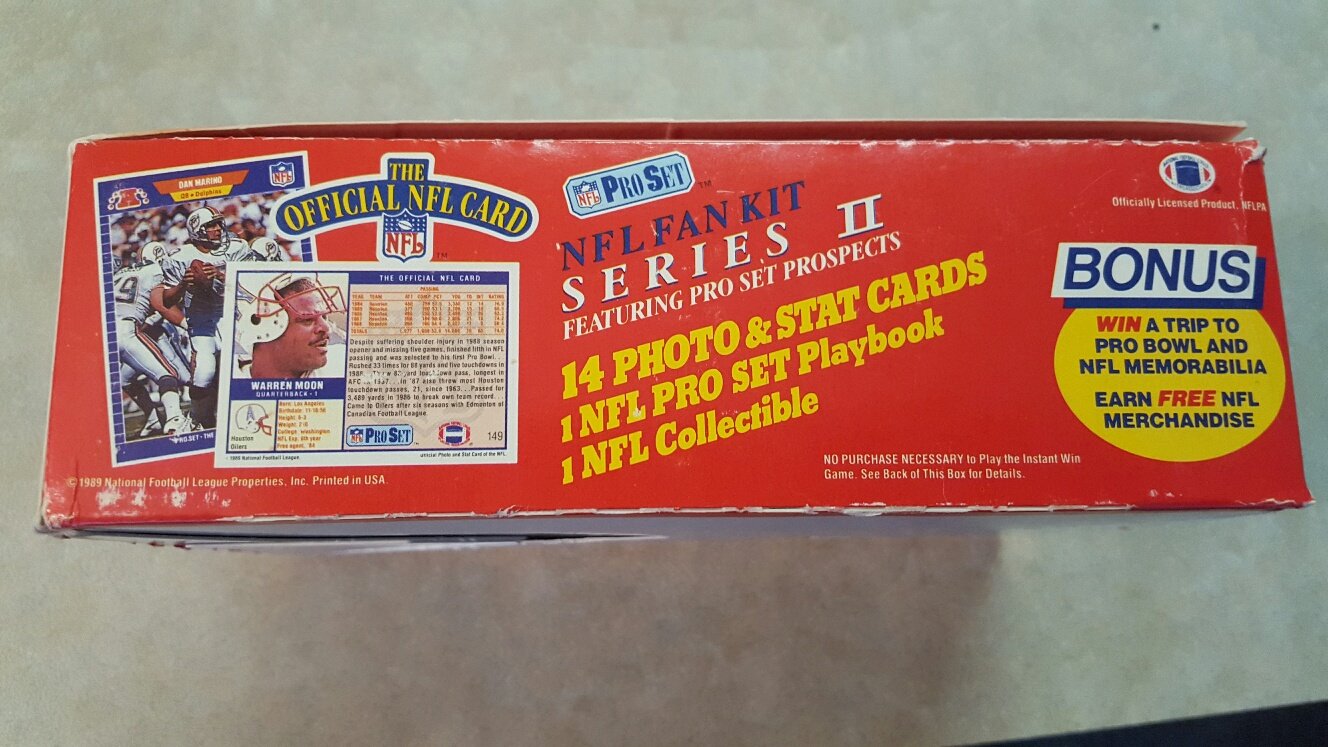 1989 Pro Set Football Series 1 36-Pack Box