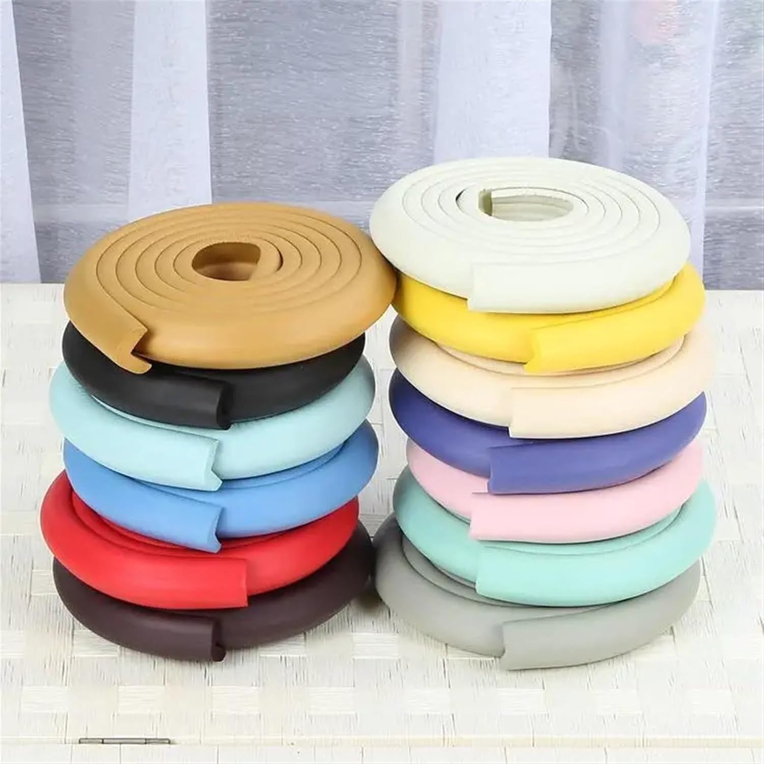 Protector de Esquinas para Muebles Tira Forma U Multicolor 2 Metros, N