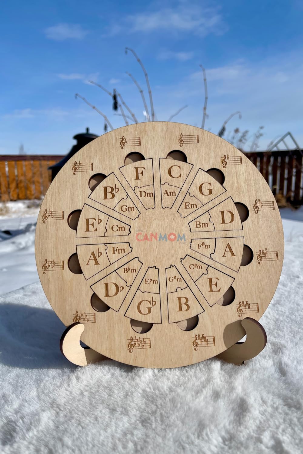 Music theory Learn circle of fifths music note handmade Montessori hand on music activity - Image 4