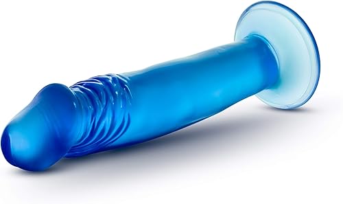 Miniatura 7 de Blush B Yours Sweet n Small - Consolador realista de 6 pulgadas con ventosa - Azul - Pene del punto G para pegging, estimulación anal y vaginal -