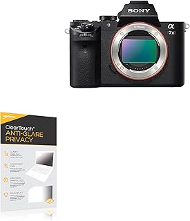 BoxWave Screen Protector Compatible With Sony Alpha a7 Mark II - ClearTouch Anti-Glare Privacy (2-Pack), Privacy Screen Protector Flexible Film Anti-Glare