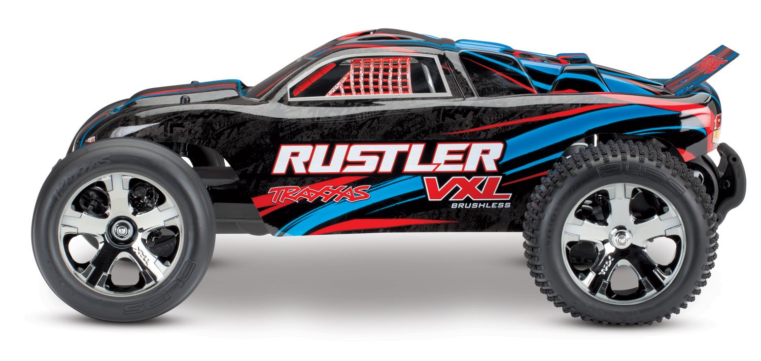 Traxxas 37076-4 Rustler VXL 2WD Brushless Stadium Truck, Red