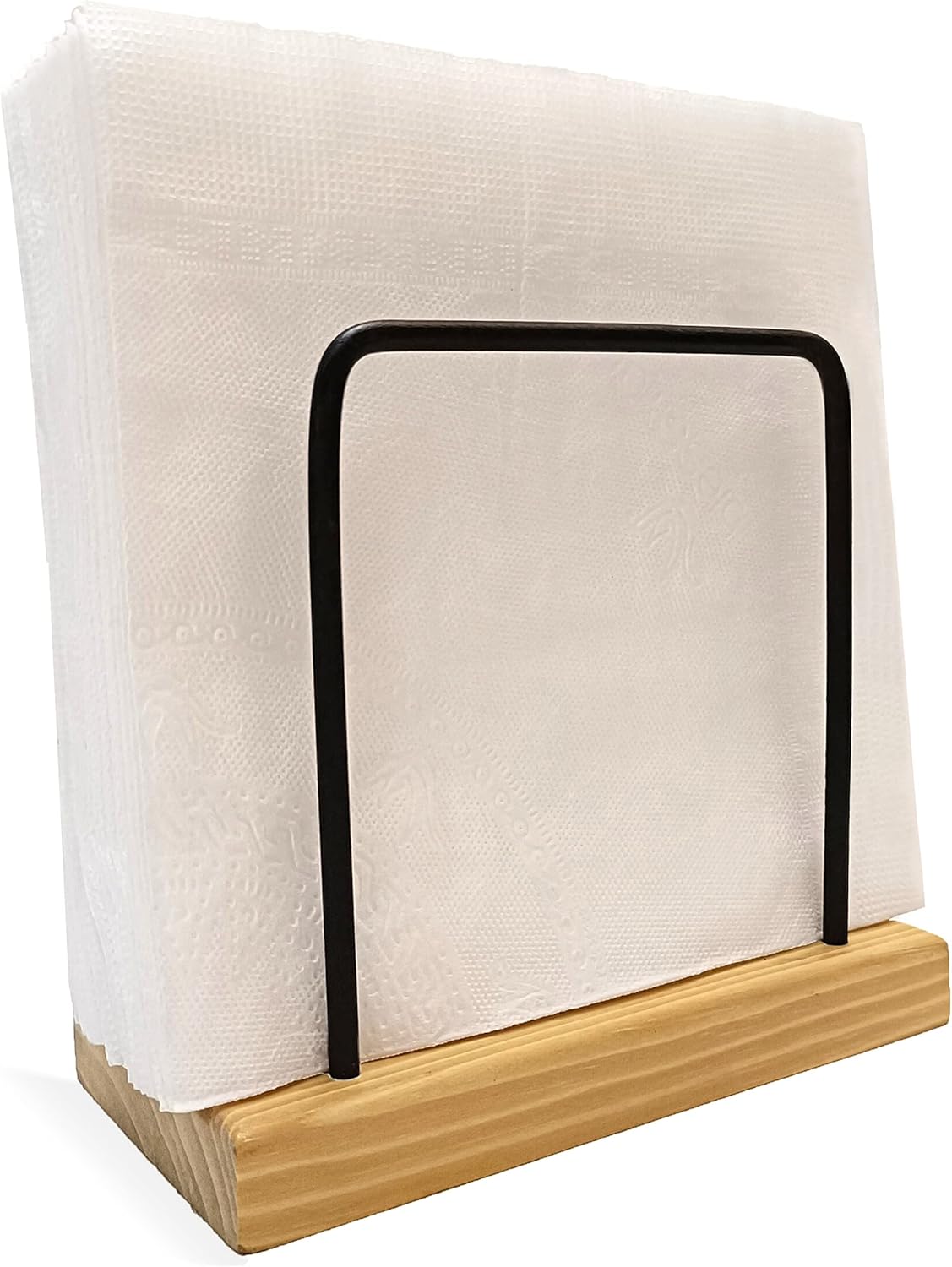 CLAYNIX Farmhouse Napkin Holder For Table, Cocktail Napkin Holders For Kitchen, Wood
