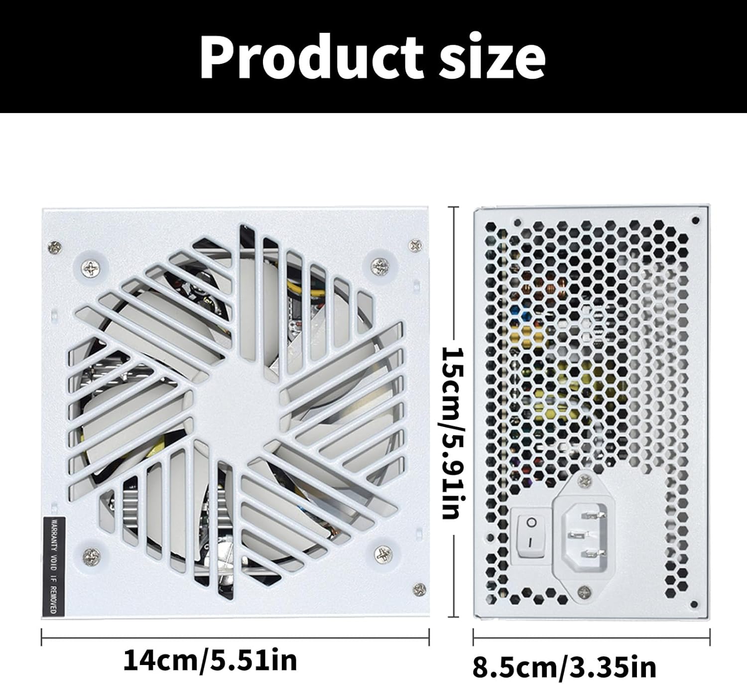 完全モジュラー 150x140x85mm 電源 サイレント付き 850W 出力 PC 用 120mm ファン サイレントファン PC