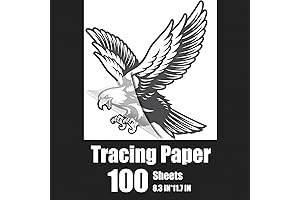 Waybas White Semitransparent Tracing Paper - For Ink, Pencil, and More!