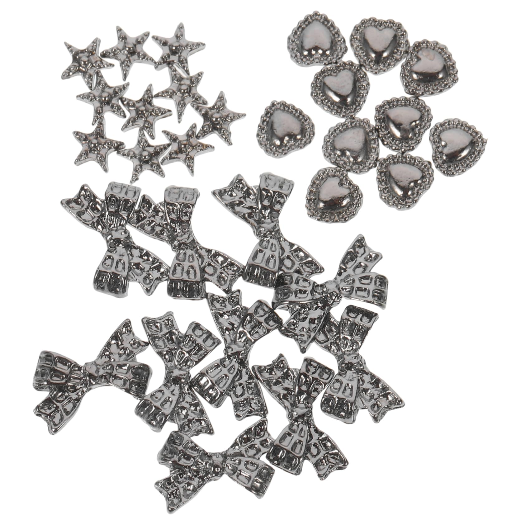IWOWHERO 30Pcs Vintage Metal Nail Art Accessories Nail Design Supplies for Women Durable Alloy Decor for Manicures for Creative Nail Crafting
