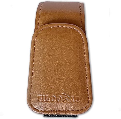 Miniatura 11 de Soporte para lentes de sol para visera de automóvil, soporte magnético de cuero para lentes de sol para automóvil con clip, color rosa