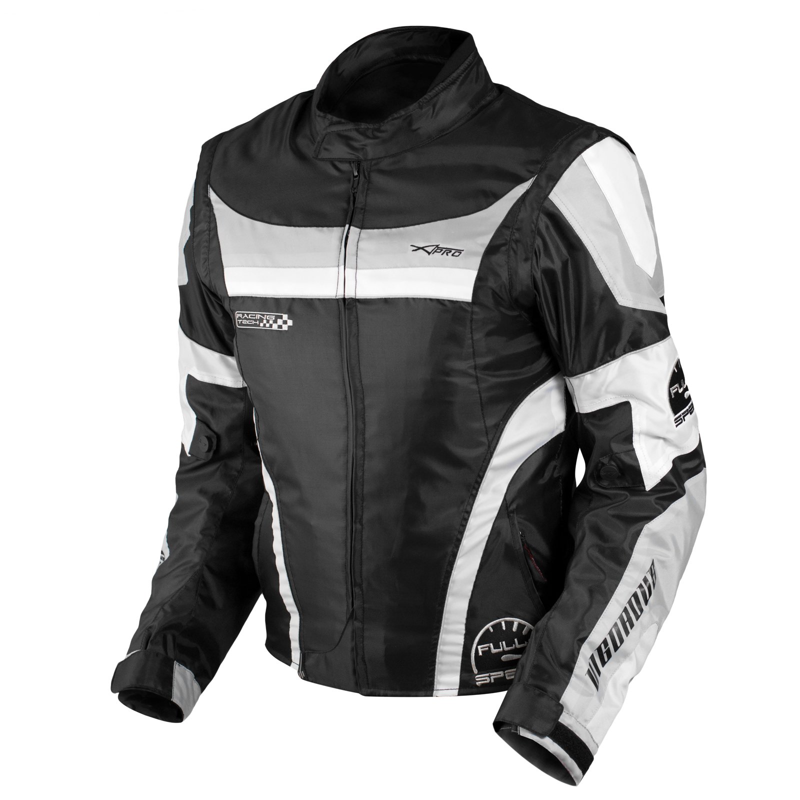 A-Pro Chaqueta de moto para mujer, nailon, Oxford, chaleco térmico reflectante