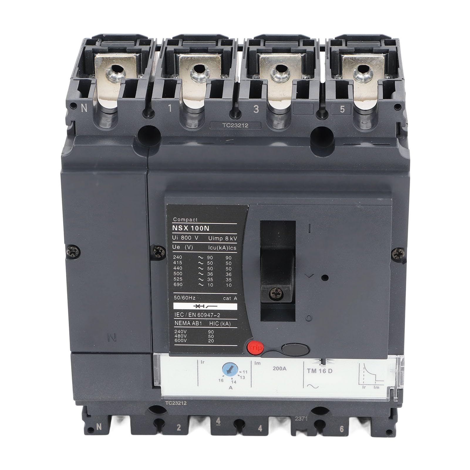 Kadimendium Wyłącznik Automatyczny 4P Kompaktowy i Wysokowydajny Wyłącznik Różnicowoprądowy 100 A do zastosowań Elektrycznych 220 V 380 V