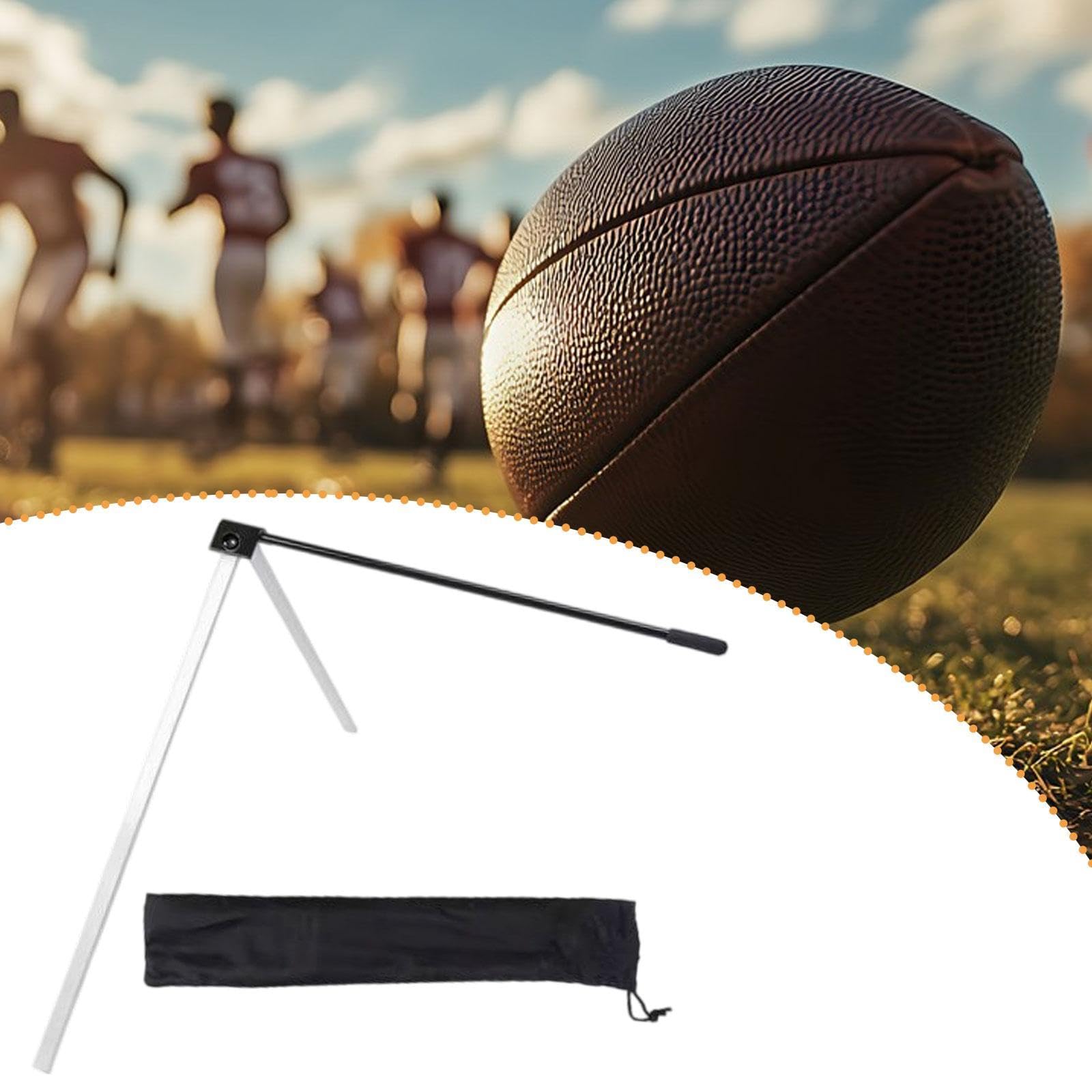 Oshhni Football Kicking Tee Field Office Holder Football Adjustable Metal pliing Flexible Field Basing Kickers Deoppor for Women Men Kids
