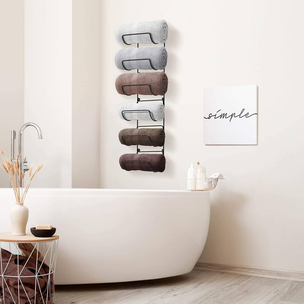 Towel Rack Wall Mounted, Bathroom Towel Storage, Stainless Steel Towel Racks For Bathroom