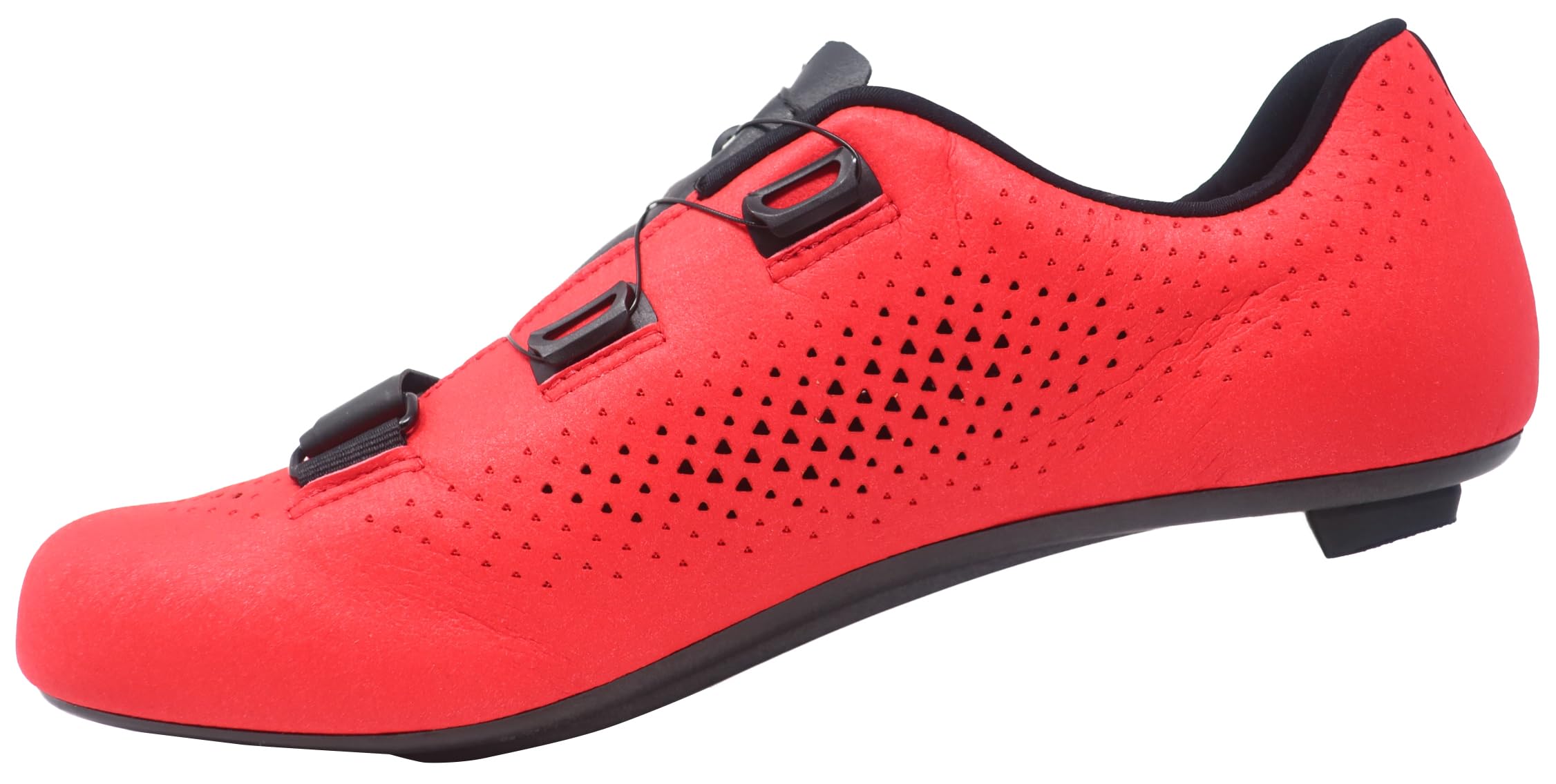 LUCK Flin Horma Ancha, Zapatillas de Ciclismo para Carretera, con Suela de Carbono y Cierre rotativo.