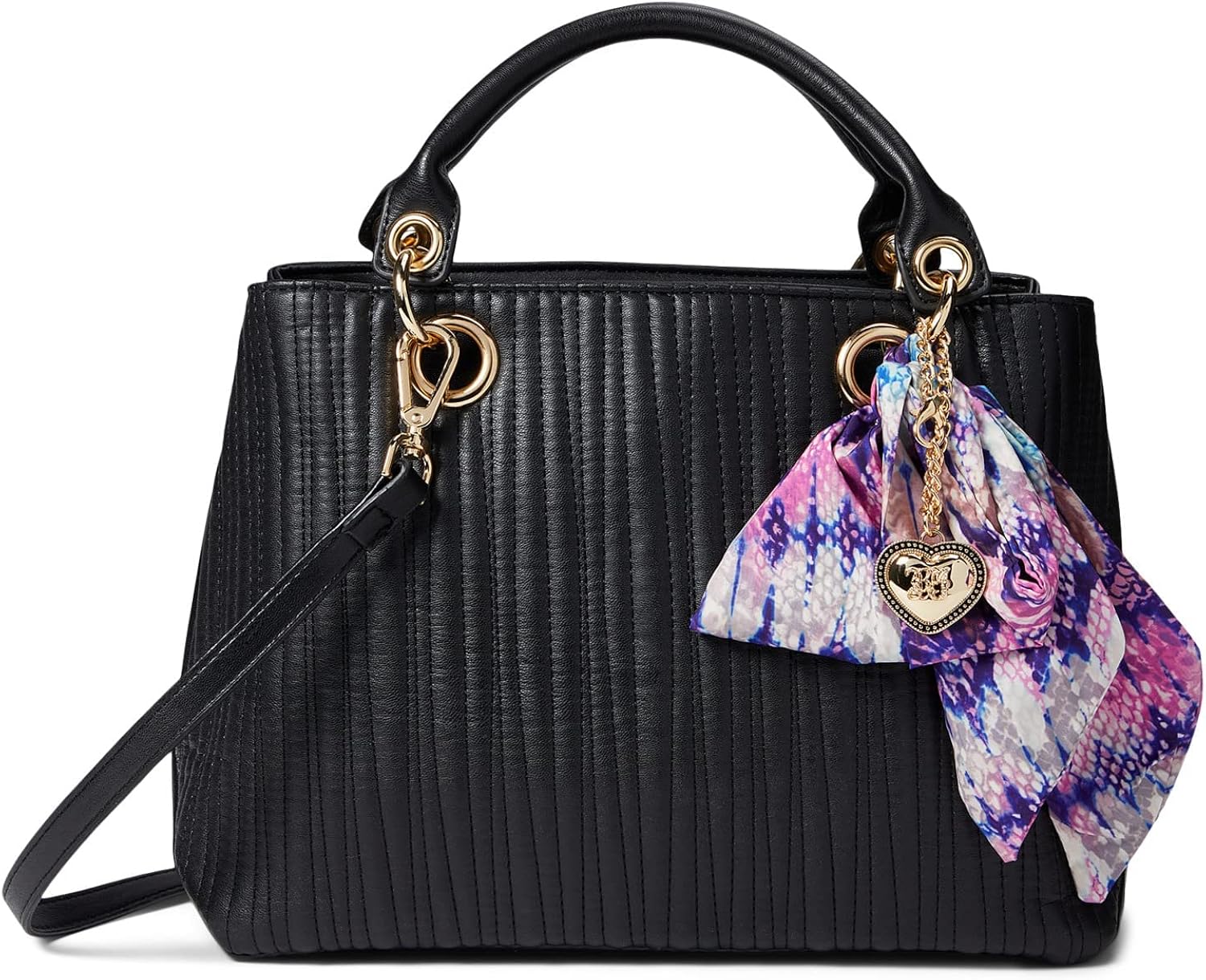 betsey johnson tote with scarf