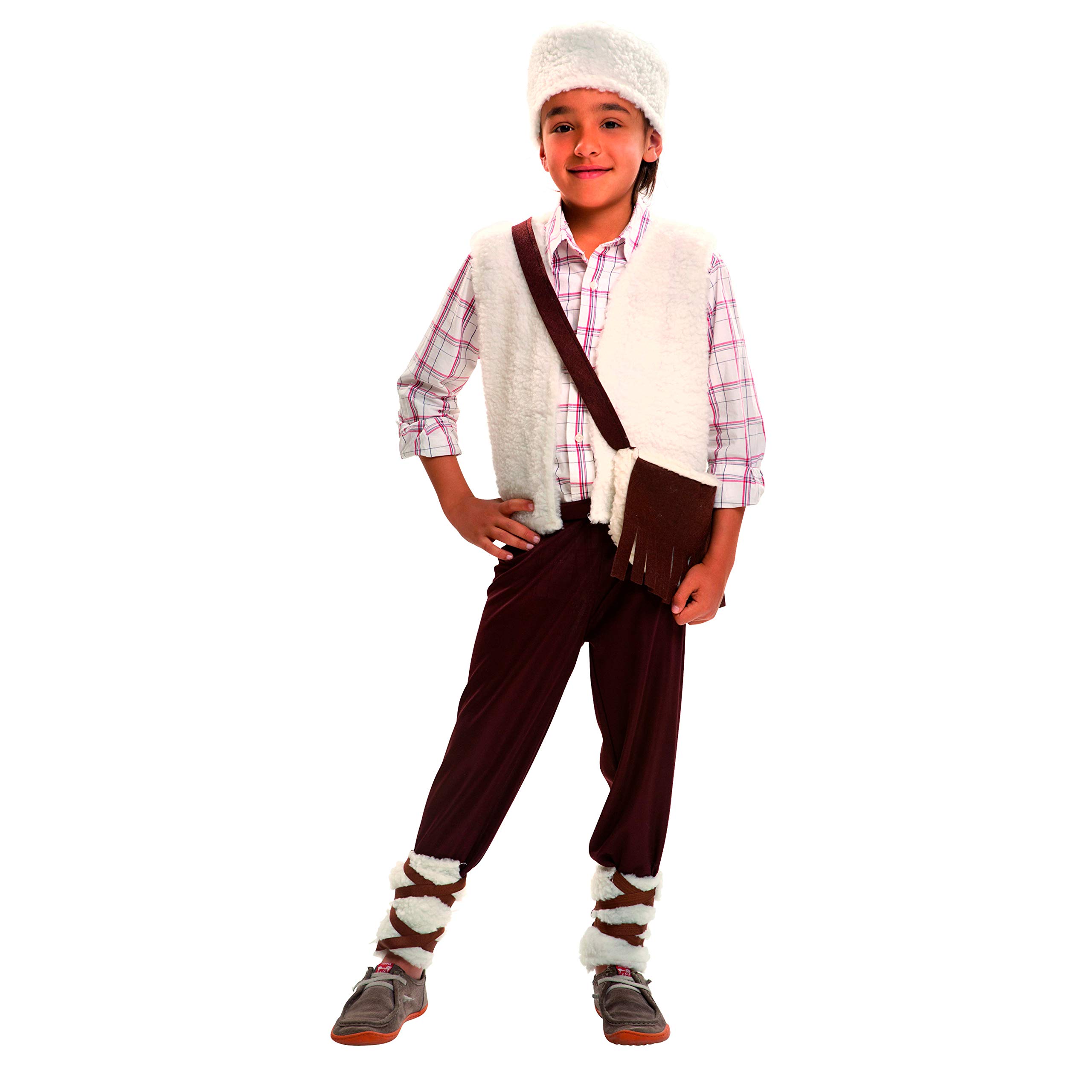 My Other Me - Costume da pastore per bambino in bianco con cappello, gilet, mancino e scaldamuscoli taglia 12-24 mesi. Adorabile scelta per i momenti più teneri