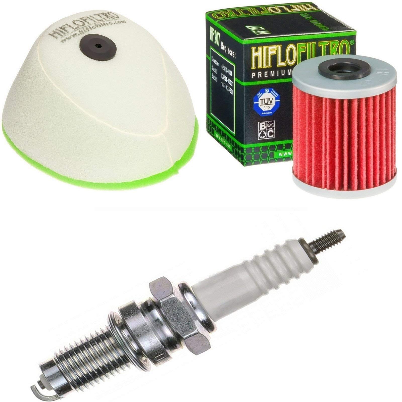 Filtro de aire Filtro de aceite Bujía KX 250 F 4T 2011-2016 Kit de mantenimiento