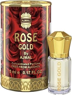 AJMAL Rose Gold Liquid Attar | Floral & Fruity Fragrance | Unisex Non-Alcoholic | Long Lasting Liquid Attar Men & Women - ... Price In India
