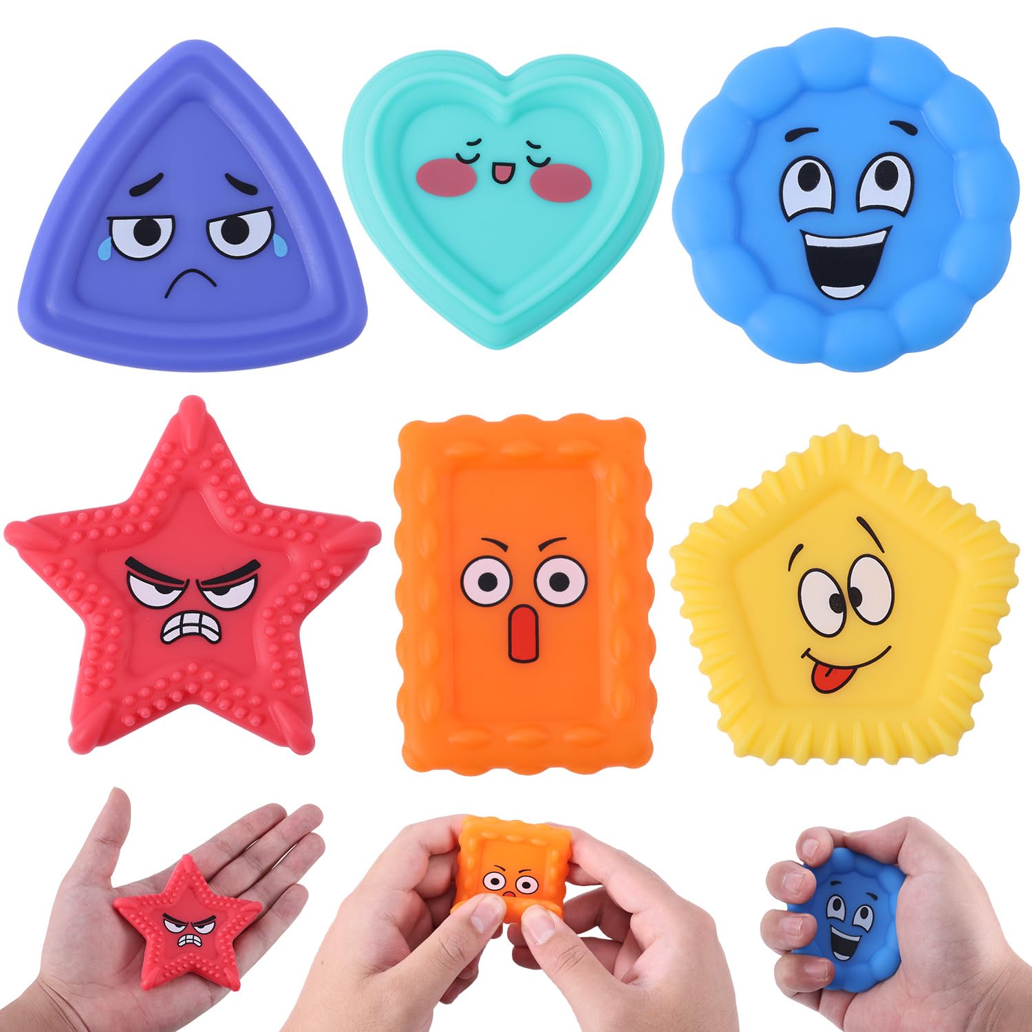 6pcs Emotion Sensory Toys