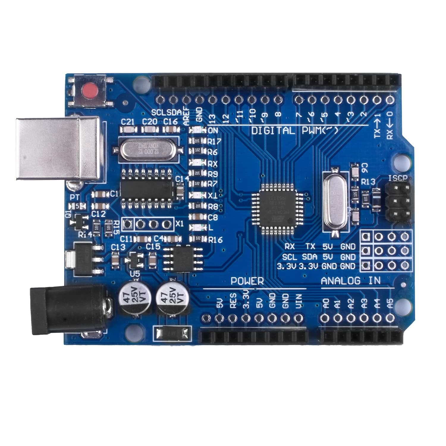 Carte de développement R3 ATmega328P avec câble USB pour Arduino Mega 2560 Nano Robot Prend en charge IDE MCU Learner