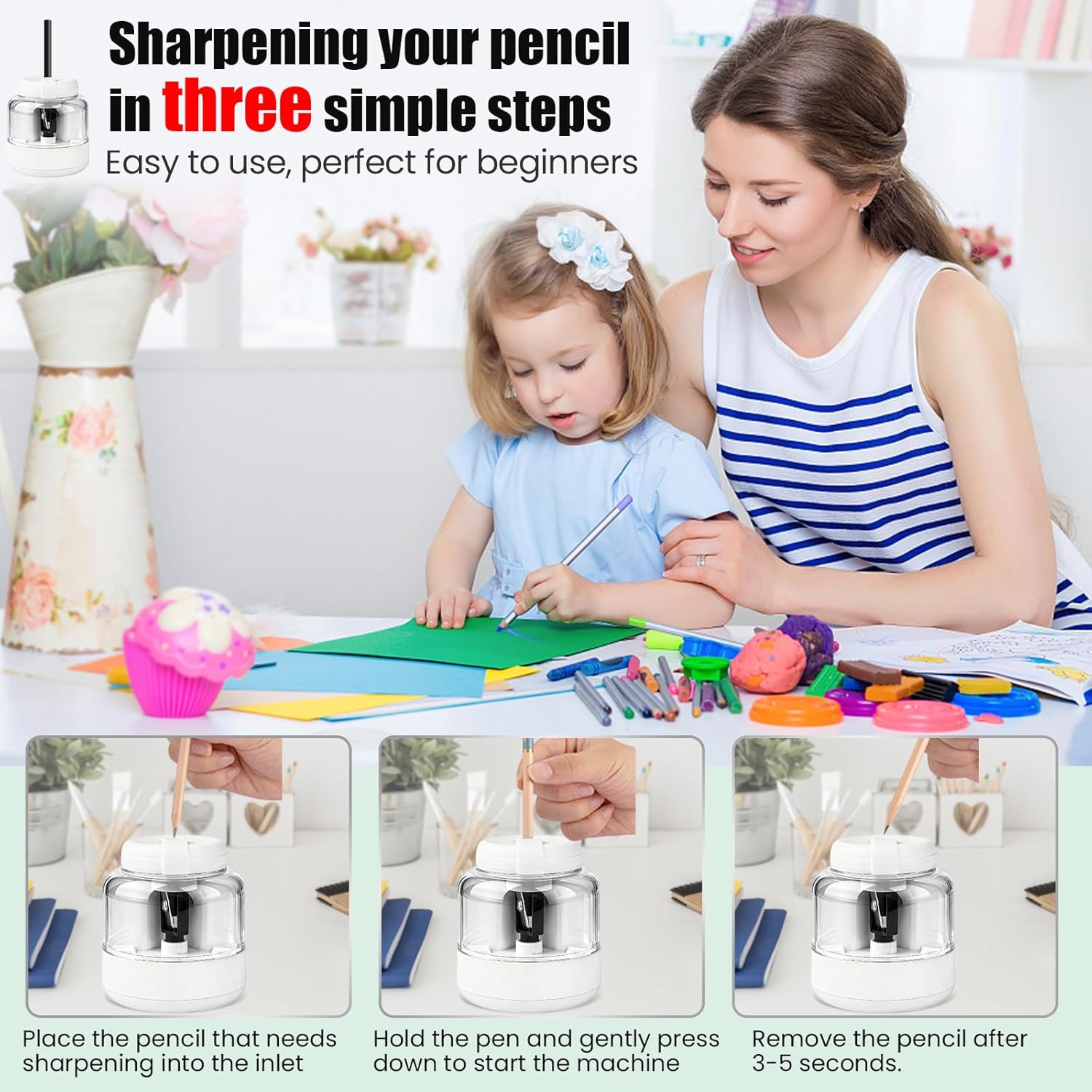 Electric Pencil ener, Recharable Automatic Pencil eners for