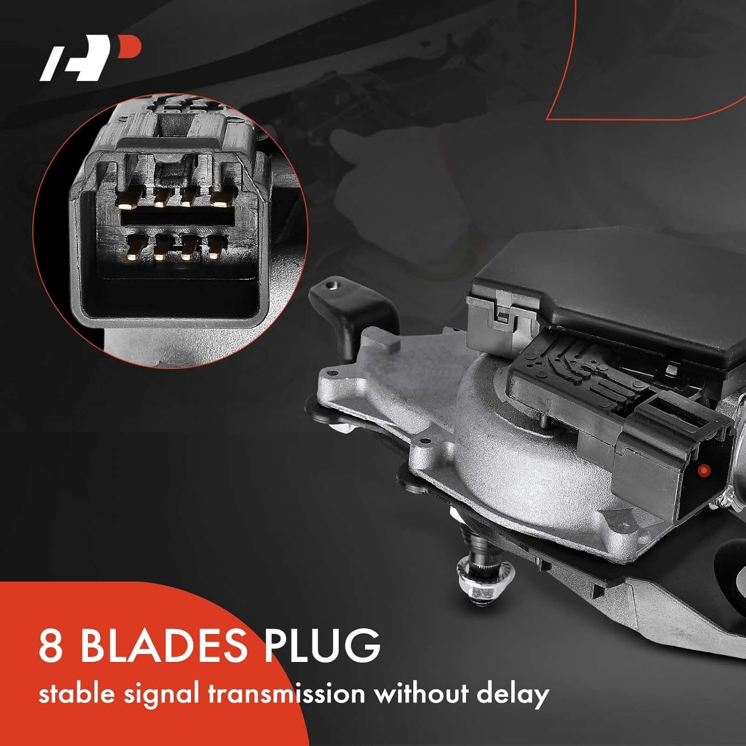 A-Premium Rear Windshield Wiper Motor Compatible with Ford Escape 2008-2012 & Mazda Tribute 2008-2011 & Mercury Mariner 2008-2011, Sport Utility, 8 Pins, Replace# 8L8Z-17508-D