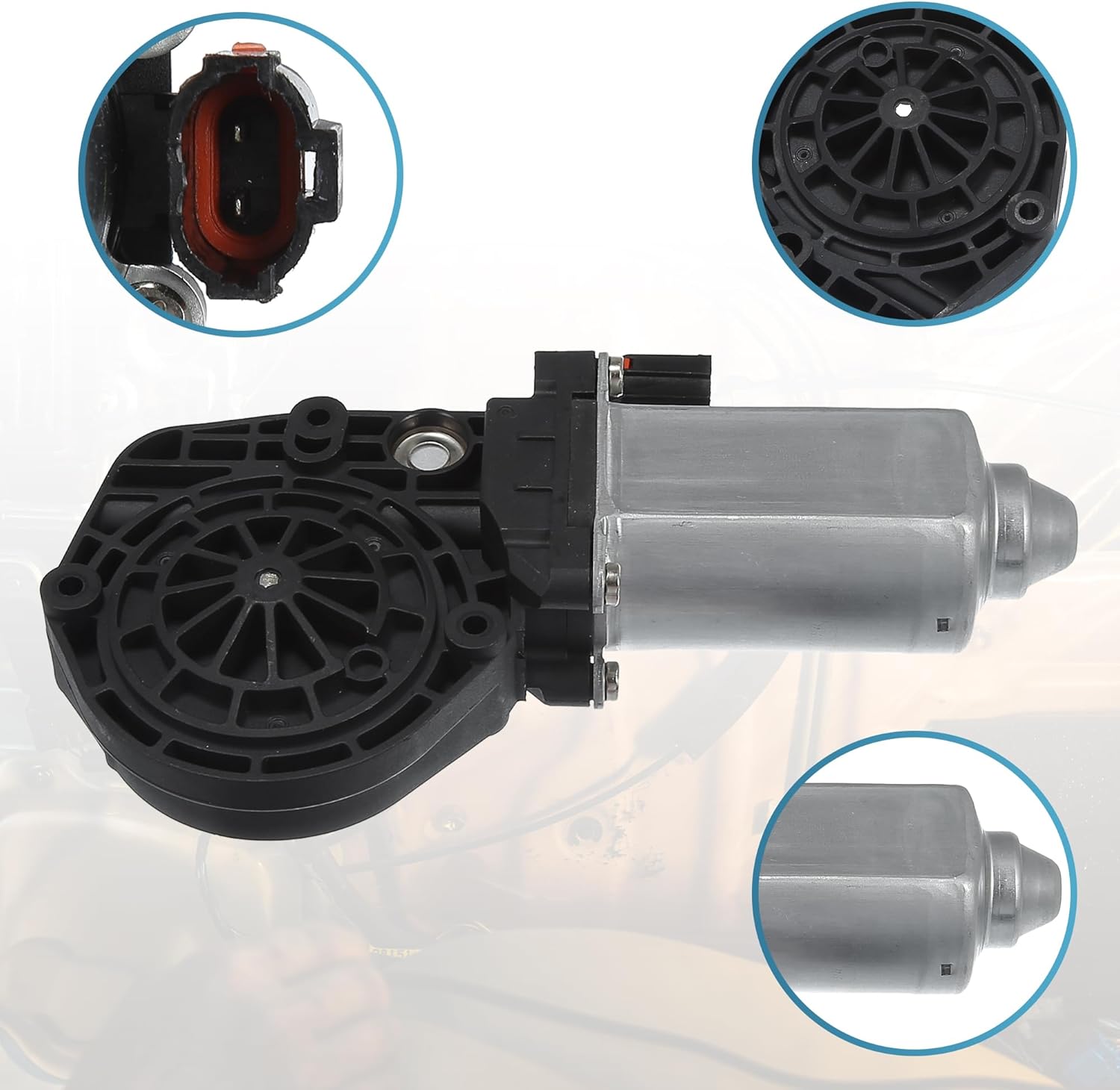 ACROPIX Front Right Side Power Window Lift Motor Fit for Ford F-150 - Pack of 4 Black