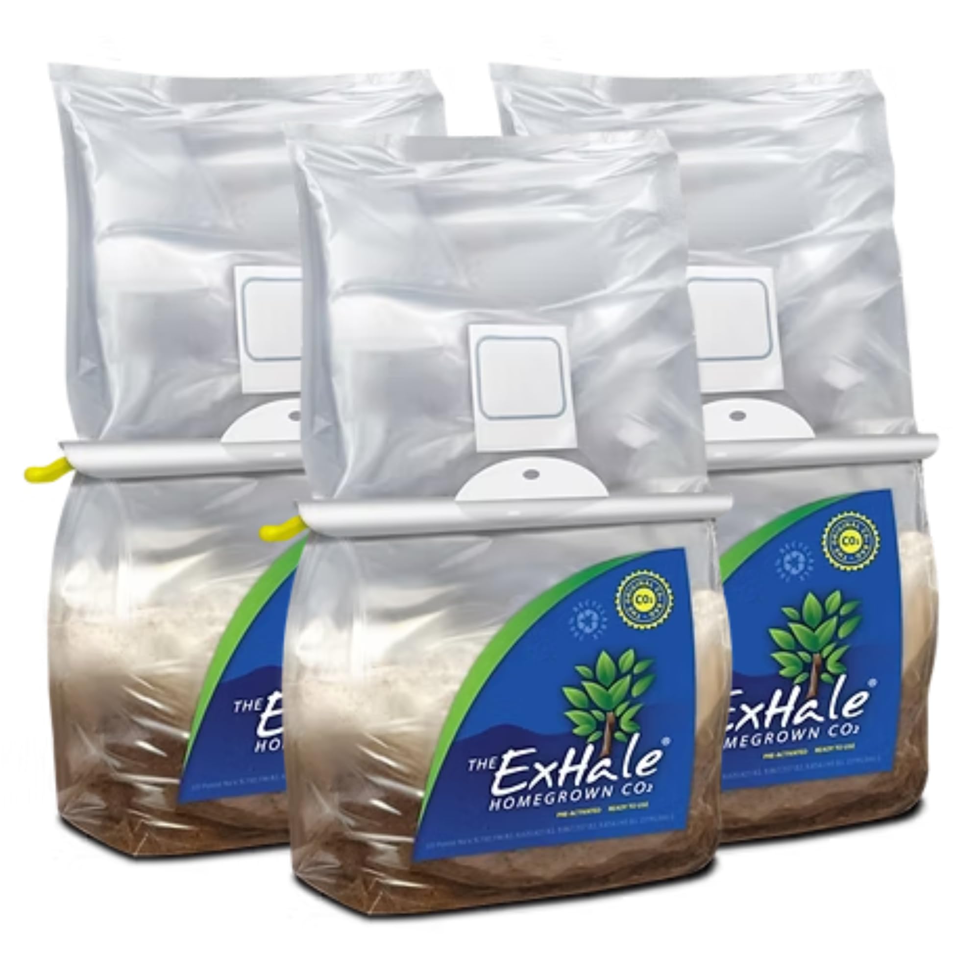ExHale CO2 Original Grow Bag - Patented Mycelium for Grow Rooms (3 Pack)