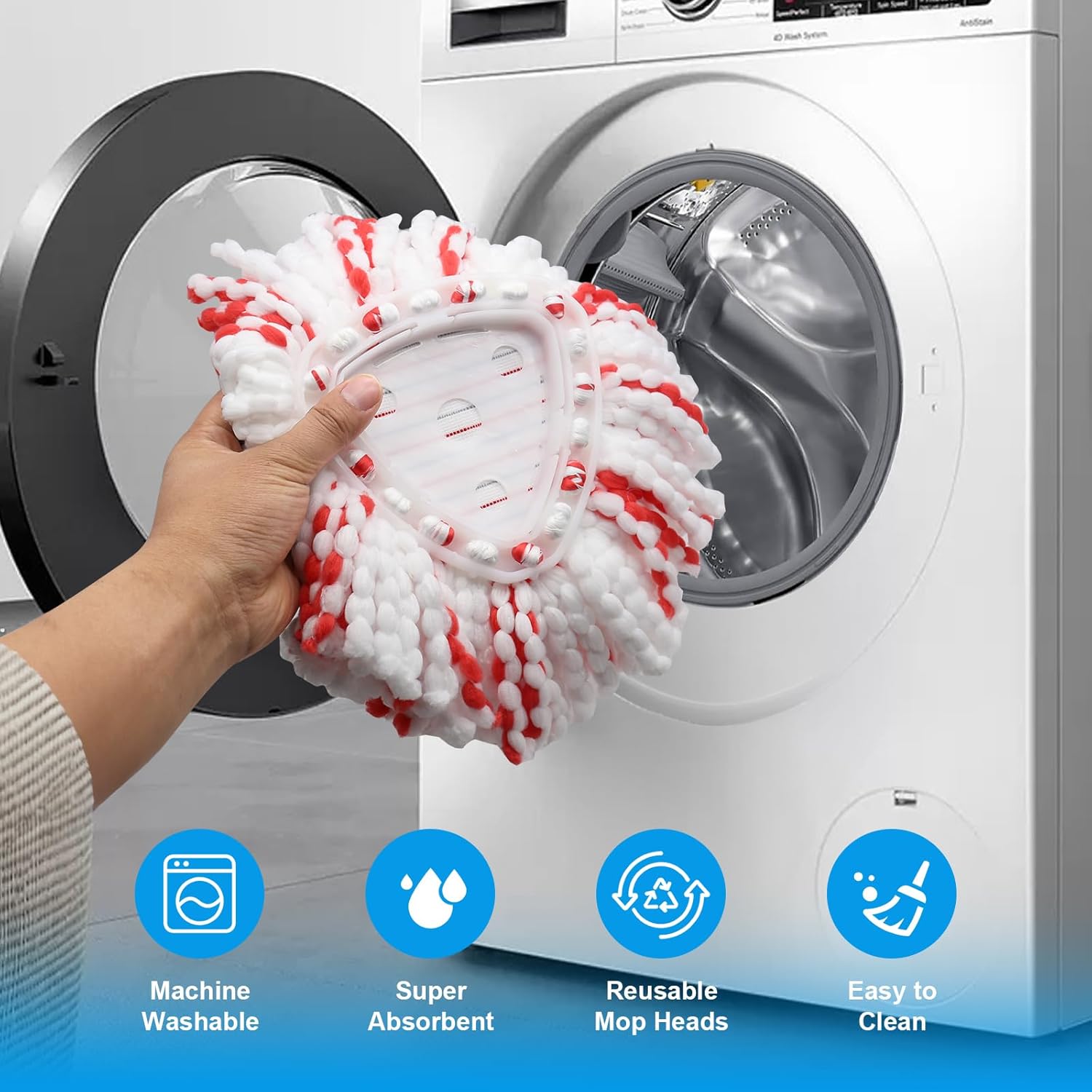 Spin Mop Replace Head, Base, Mop Handle Replacement Trinidad And - View #2