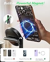 Vista 5 de 5 in 1 Wireless Charging Station for Apple,Mag-Safe Charger with Alarm Clock Night Light for Multiple Devices,Nightstand Charging Station for iPhone