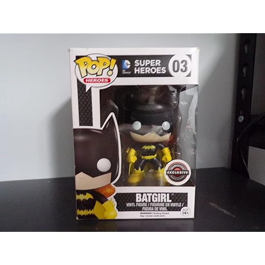 Funko Pop Dc Super Heroes Batgirl Black And Yellow Exclusive Vinyl Figure