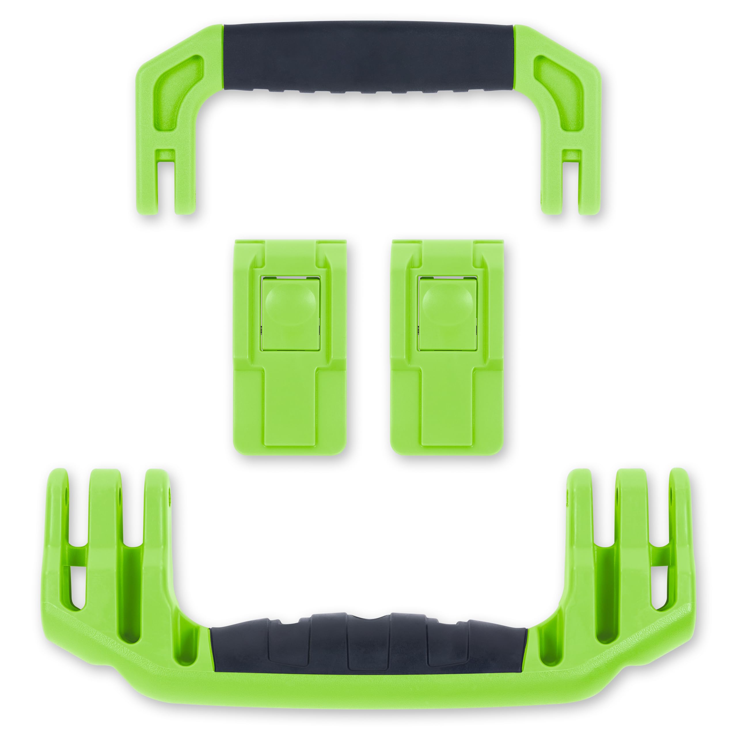 Pelican 1535 Replacement Handle & Latch Set by ColorCase - Lime Green - Handle and Push Button Latches