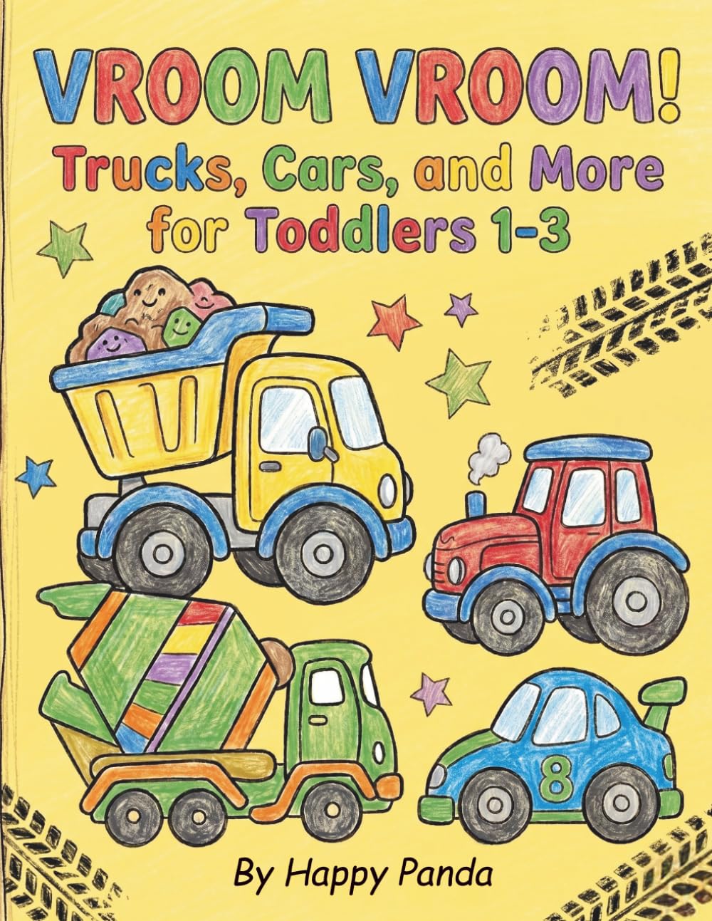 VROOM VROOM! Trucks, Cars, and More for Toddlers 1-3: Bold and Easy Large Print Illustrations to Spark Creativity and Build Confidence (Simple & Cozy Coloring Collection)