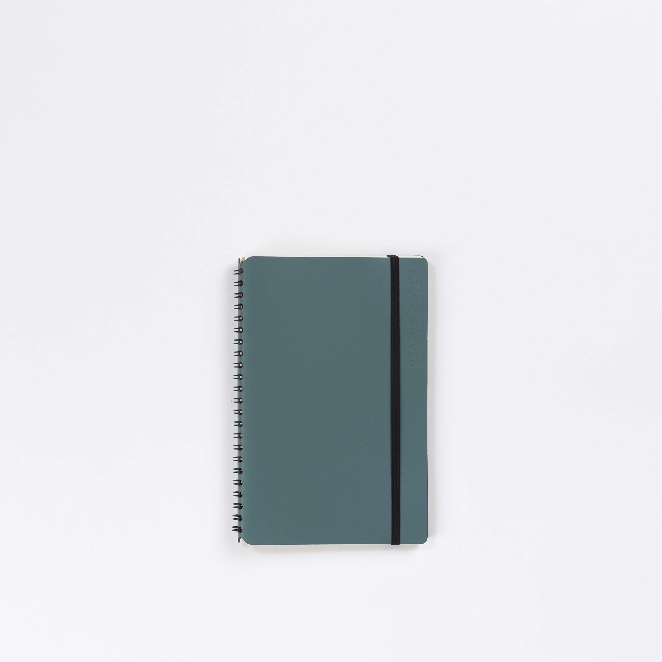 Vacavaliente Recycled Leather Notebook - Eucalyptus