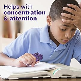 Infinitycube Fidget Toy Stress Relieving Fidgeting Game for Kids and Adults,Cute Pocket-Sized Unique Gadget for Anxiety Relief and Kill Time (Purple)