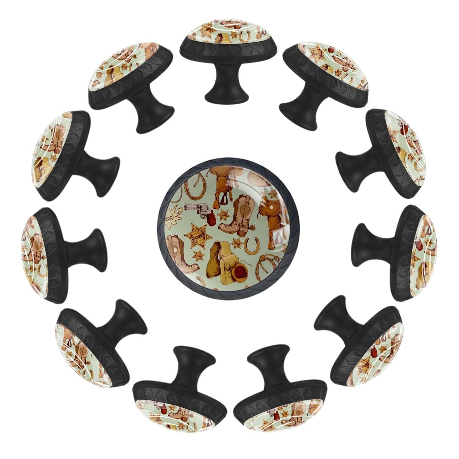 Boutons de tiroir Cowboy 35mm pour meubler la chambre de bébé sur le thème Wild West