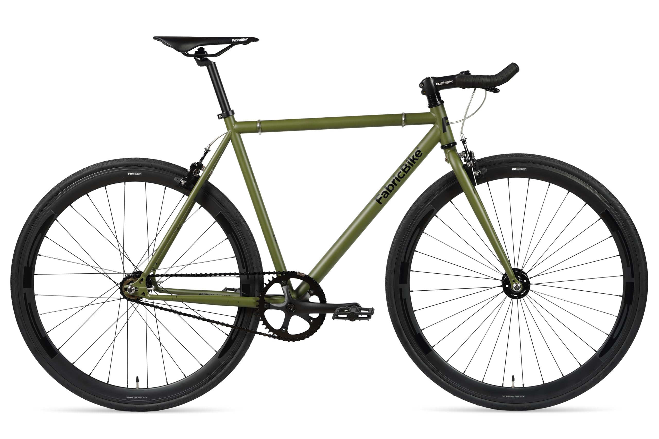 FabricBike Originale - Bicicletta Fixed Gear Bike, Ruota 28 pollici, Bicicletta a Pignone Fisso, Bici Single Speed, Telaio Acciaio Hi-Ten, 10,45 kg (taglia M).