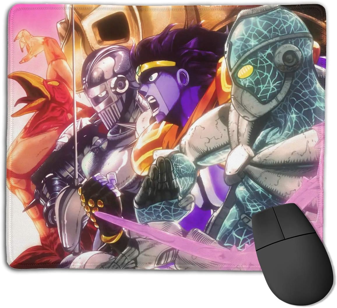 JoJ/o's Mouse Pad Bizarre Anime Adventure Non-Slip Mouse Pad Rectangle Rubber Anime Mouse Pad Gaming Mouse Pad 8.6x7.1 Inch(22x18 cm)